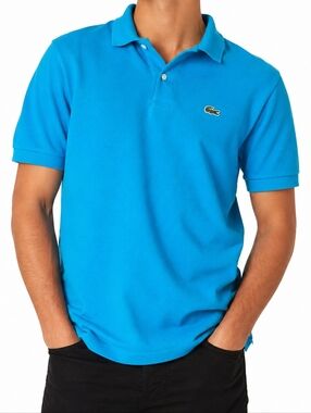 💜 Vintage Lacoste ($150) Chemise Polo Shirt Short Sleeve Croc Logo Classic Fit